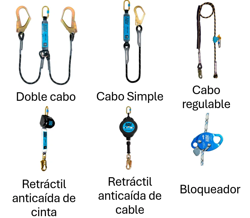 EPI de seguridad en altura elemento de conexión