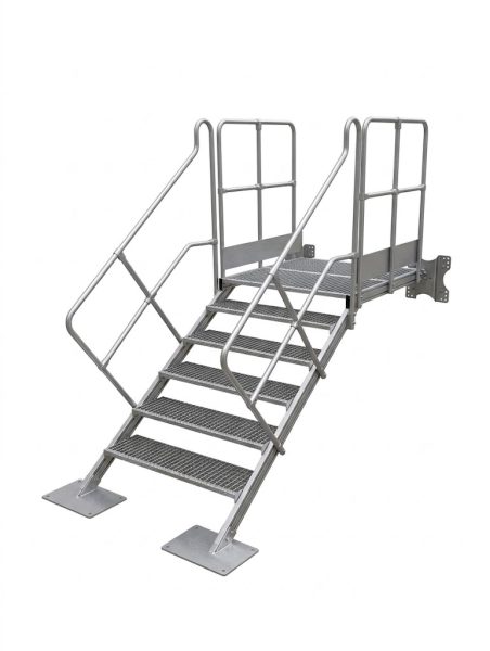 plataforma con escalera fija seguridad en altura