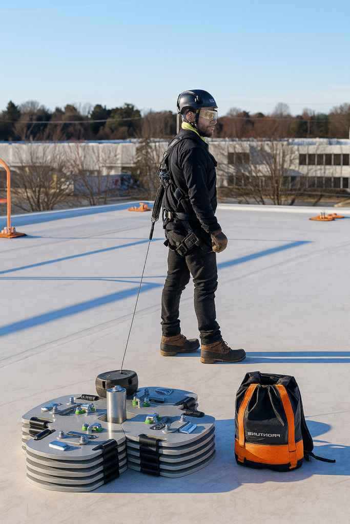 punto de anclaje tipo e contrpaesado