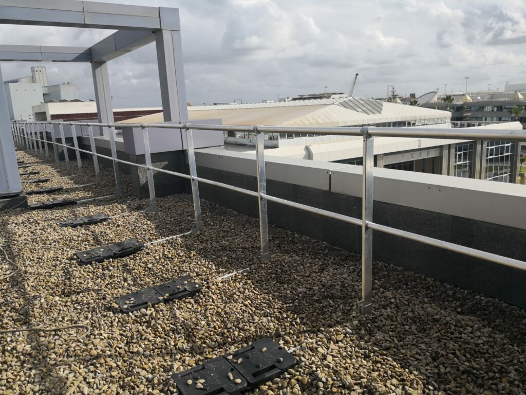 son seguras las barandillas autoportantes o contrapesadas seguridad en altura y anticaída